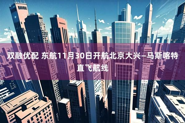 双融优配 东航11月30日开航北京大兴—马斯喀特直飞航线